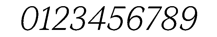 ConcretteItalic TRIAL SLightItalic Instance Font OTHER CHARS