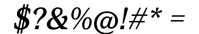 ConcretteItalic TRIAL SMediumItalic Instance Font OTHER CHARS