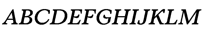 ConcretteItalic TRIAL SMediumItalic Instance Font UPPERCASE