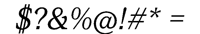 ConcretteItalic TRIAL SRegularItalic Instance Font OTHER CHARS