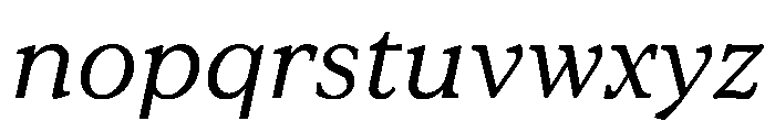 ConcretteItalic TRIAL SRegularItalic Instance Font LOWERCASE