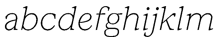 ConcretteItalic TRIAL SThinItalic Instance FONT