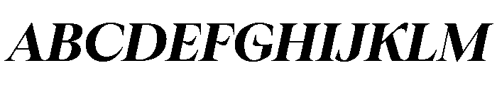 ConcretteItalic TRIAL XLExtraBoldItalic Instance Font UPPERCASE