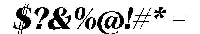 ConcretteItalic TRIAL XLHeavyItalic Instance Font OTHER CHARS