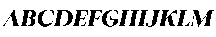ConcretteItalic TRIAL XLHeavyItalic Instance Font UPPERCASE
