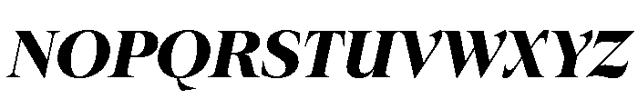 ConcretteItalic TRIAL XLHeavyItalic Instance Font UPPERCASE