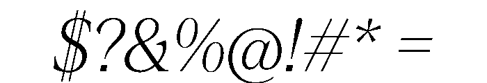 ConcretteItalic TRIAL XLLightItalic Instance Font OTHER CHARS