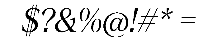 ConcretteItalic TRIAL XLRegularItalic Instance Font OTHER CHARS