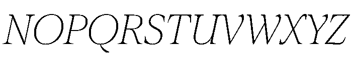 ConcretteItalic TRIAL XLThinItalic Instance Font UPPERCASE