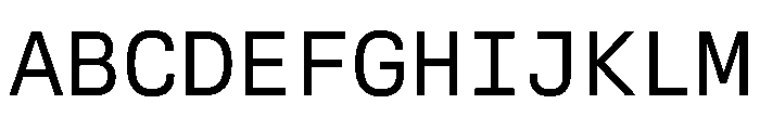 ConcruxMono Regular Font UPPERCASE