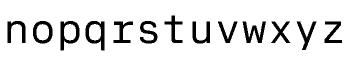 ConcruxMono Regular Font LOWERCASE
