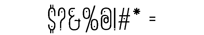 Condensein Boobies Font OTHER CHARS