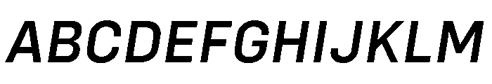 Config MediumItalic Font UPPERCASE