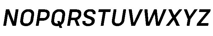 Config MediumItalic Font UPPERCASE