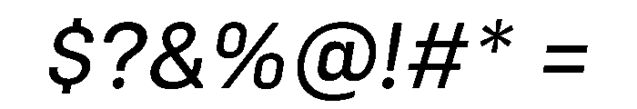 Config RegularItalic Font OTHER CHARS