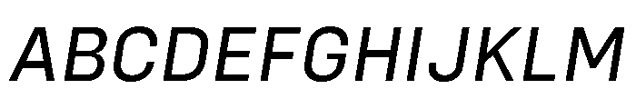 Config RegularItalic Font UPPERCASE