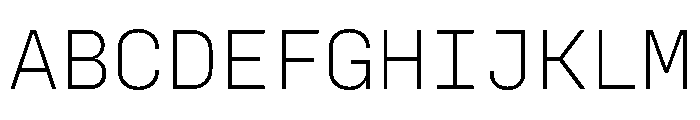ConfigMono Variable Font UPPERCASE
