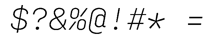 ConfigMono VariableItalic Font OTHER CHARS