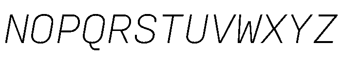 ConfigMono VariableItalic Font UPPERCASE