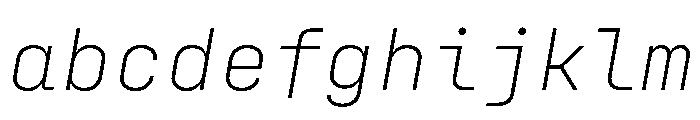 ConfigMono VariableItalic FONT