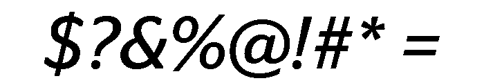 Continental Stag Sans Book Italic Font OTHER CHARS