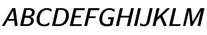 Continental Stag Sans Book Italic Font UPPERCASE