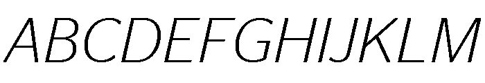 Continental Stag Sans Light Italic Font UPPERCASE