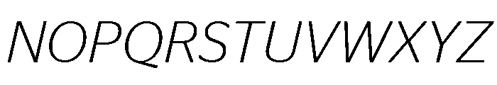 Continental Stag Sans Light Italic Font UPPERCASE