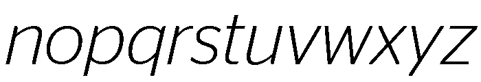 Continental Stag Sans Light Italic Font LOWERCASE
