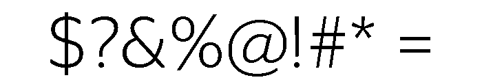 Continental Stag Sans Light Font OTHER CHARS