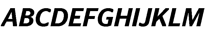 Continental Stag Sans Medium Italic Font UPPERCASE