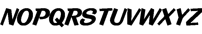 Control Cursive Bold TNT Font UPPERCASE