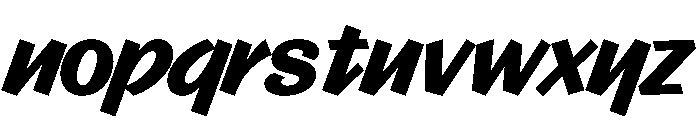 Control Cursive Bold TNT Font LOWERCASE