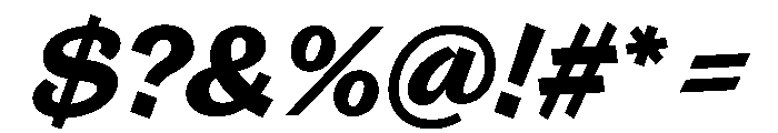 Control Cursive Bold Font OTHER CHARS
