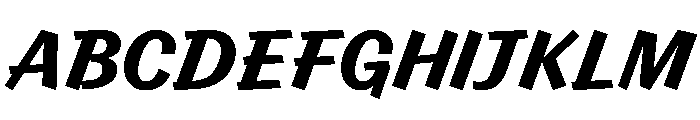Control Cursive Bold Font UPPERCASE