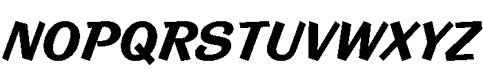 Control Cursive Bold Font UPPERCASE
