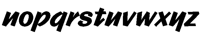 Control Cursive Bold Font LOWERCASE