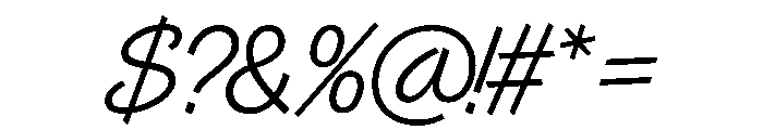 Control Cursive Light TNT Font OTHER CHARS