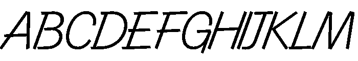 Control Cursive Light TNT Font UPPERCASE