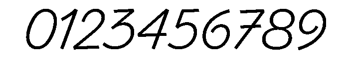 Control Cursive Light Font OTHER CHARS
