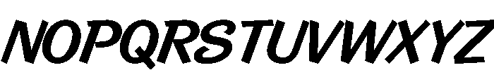 Control Cursive Medium TNT Font UPPERCASE