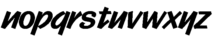 Control Cursive Medium TNT Font LOWERCASE