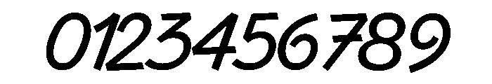 Control Cursive Regular TNT Font OTHER CHARS