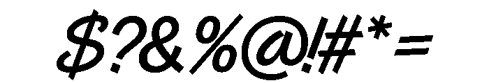 Control Cursive Regular TNT Font OTHER CHARS