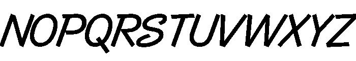 Control Cursive Regular TNT Font UPPERCASE
