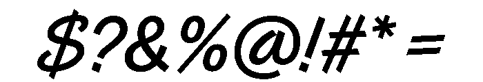 Control Cursive Regular Font OTHER CHARS