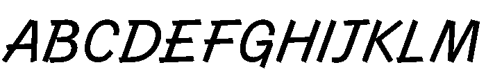 Control Cursive Regular Font UPPERCASE