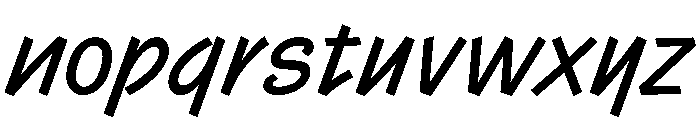 Control Cursive Regular Font LOWERCASE