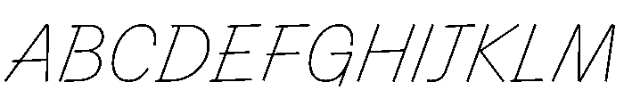 Control Cursive Thin Font UPPERCASE