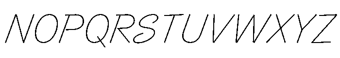 Control Cursive Thin Font UPPERCASE
